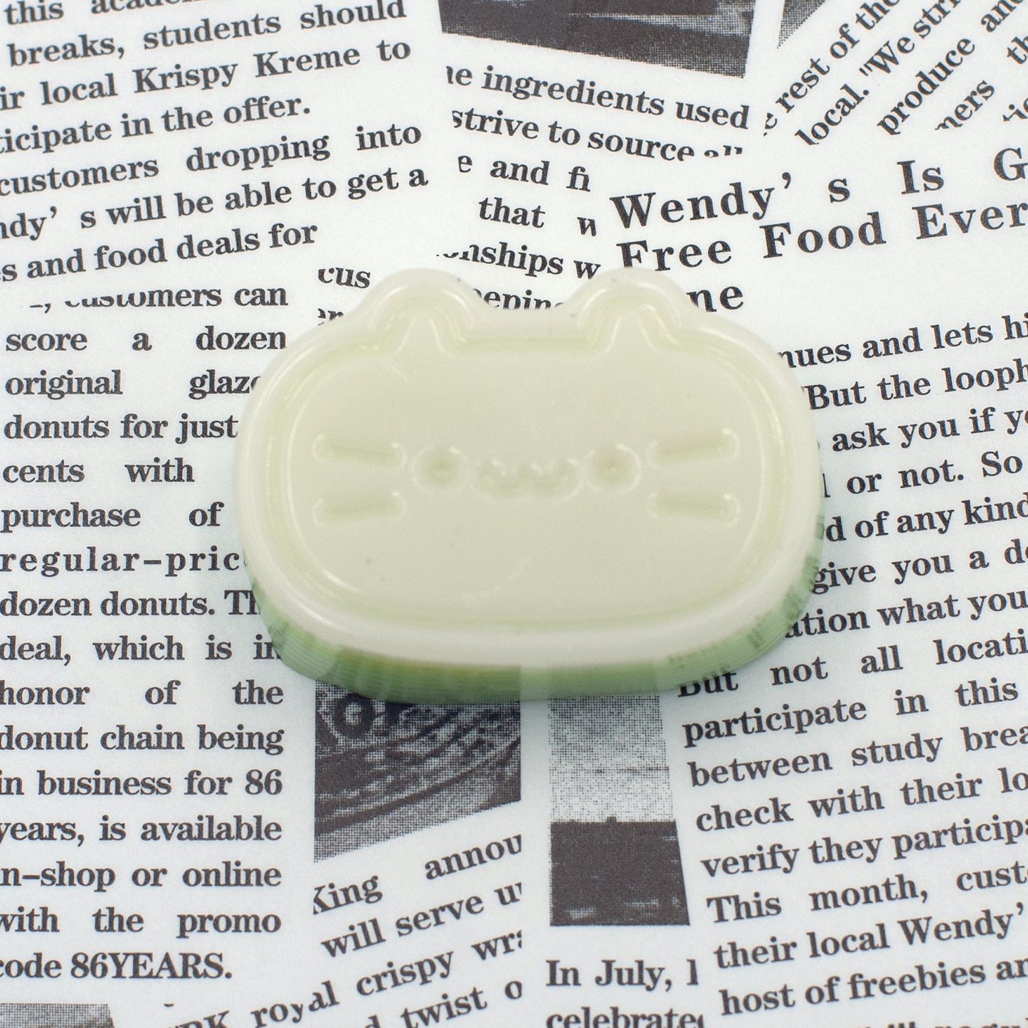 Taba Squishy - Kitty Face Green