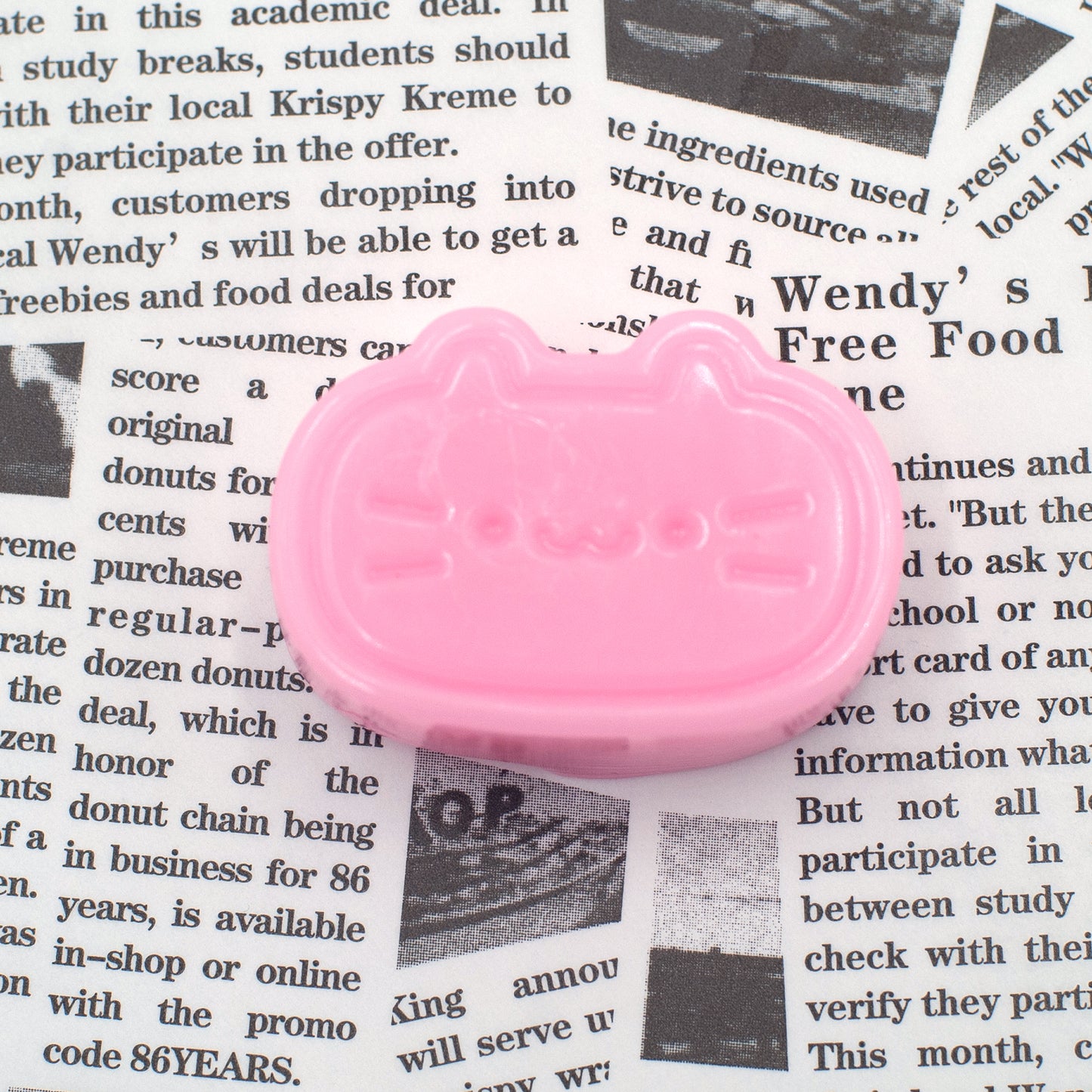 Taba Squishy - Kitty Face Pink