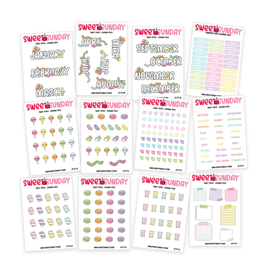 Sweet Tooth - Journal Pack (12 sheets)