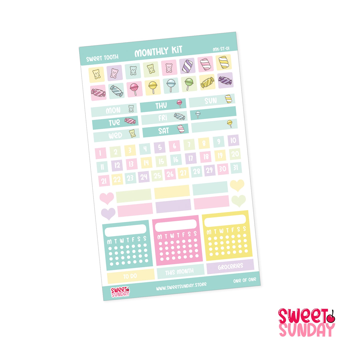 Sweet Tooth - Ultimate Pack (23 Sheets) + FREE WASHI TAPE