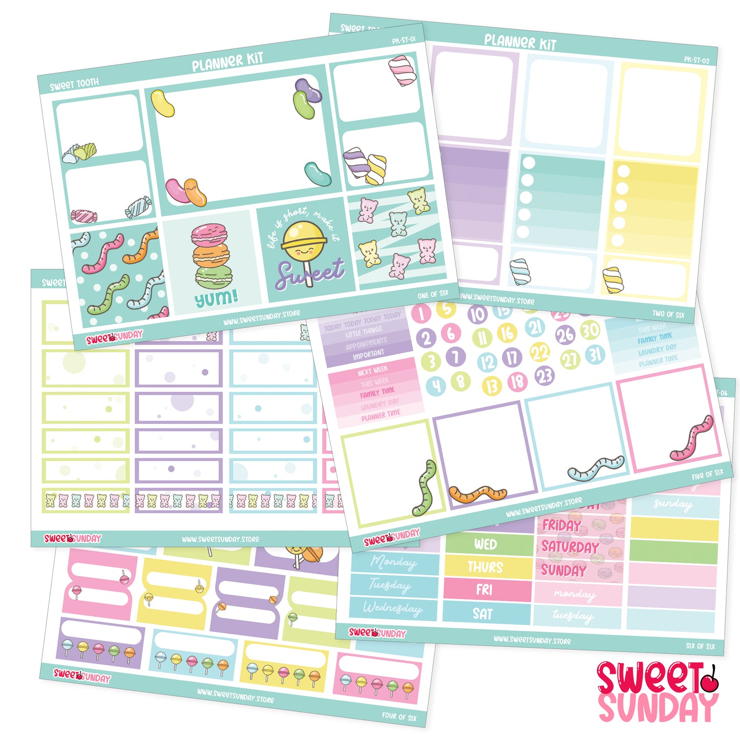 Sweet Tooth - Ultimate Pack (23 Sheets) + FREE WASHI TAPE