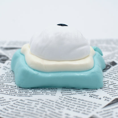Taba Squishy - Bear Teal Toast | Mess-Free Sensory Toy for Kids | Sweet Sunday