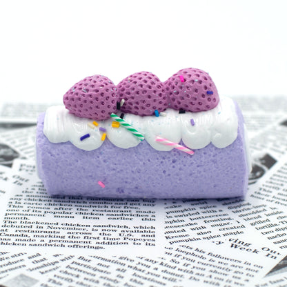 Taba Squishy - Purple Roll Cake | Mess-Free Sensory Toy for Kids | Sweet Sunday