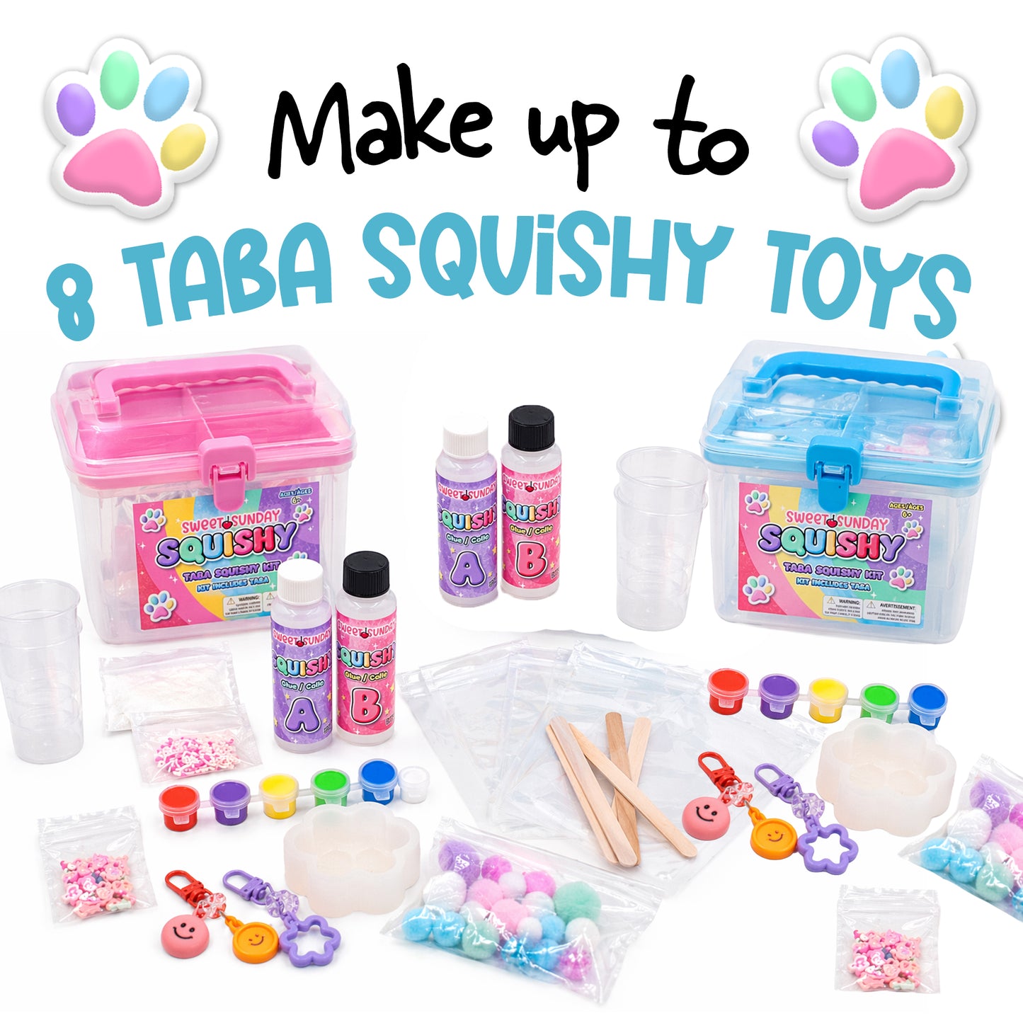 Mess-Free Slime Kit Duo - (2 Kits + FREE SHIPPING) | Taba Squishy Kit