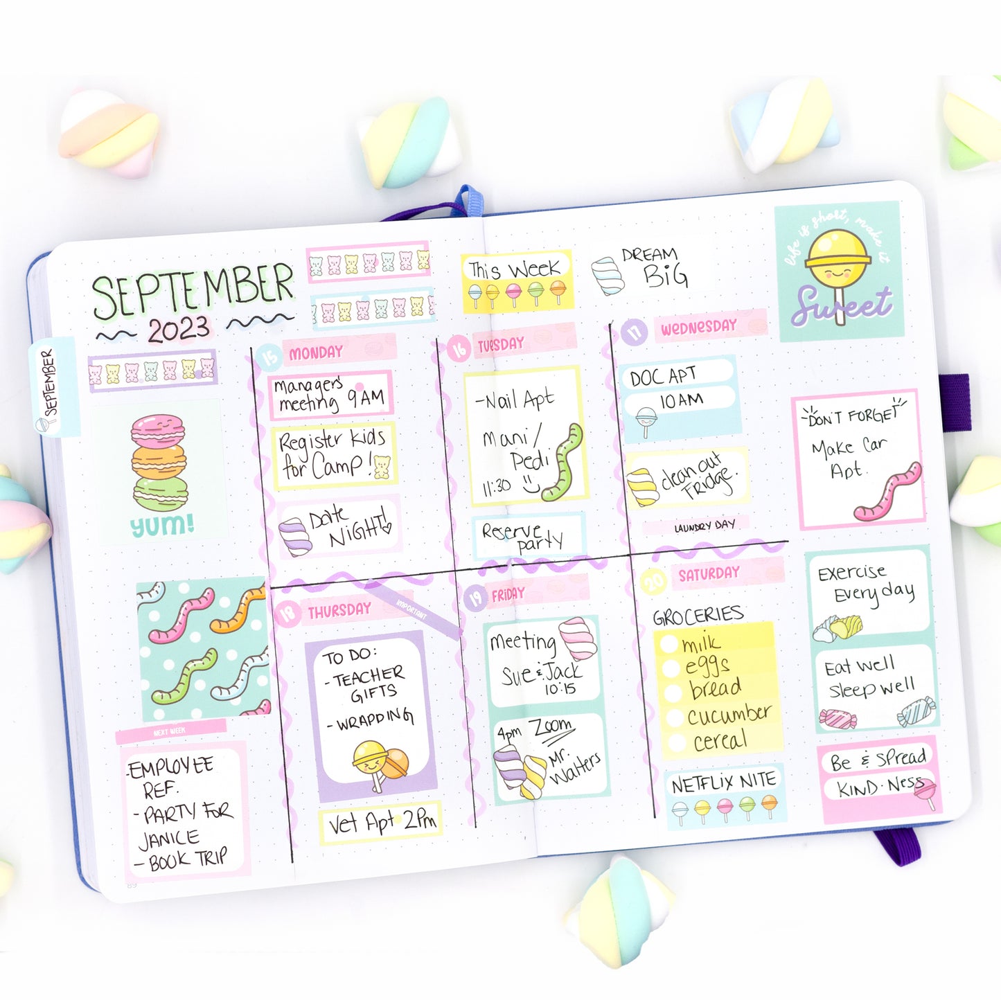 Sweet Tooth - Planner Kit (6 sheets)