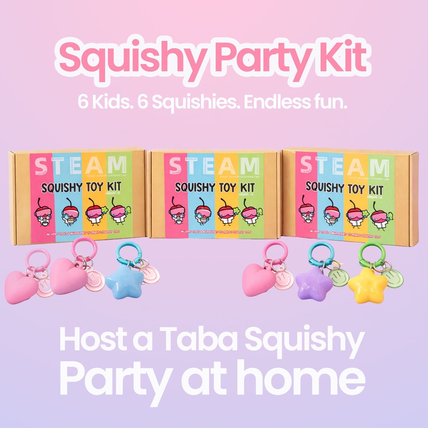 Squishy Party Kit - DIY Taba Squishy Party for 6 Kids | Sweet Sunday