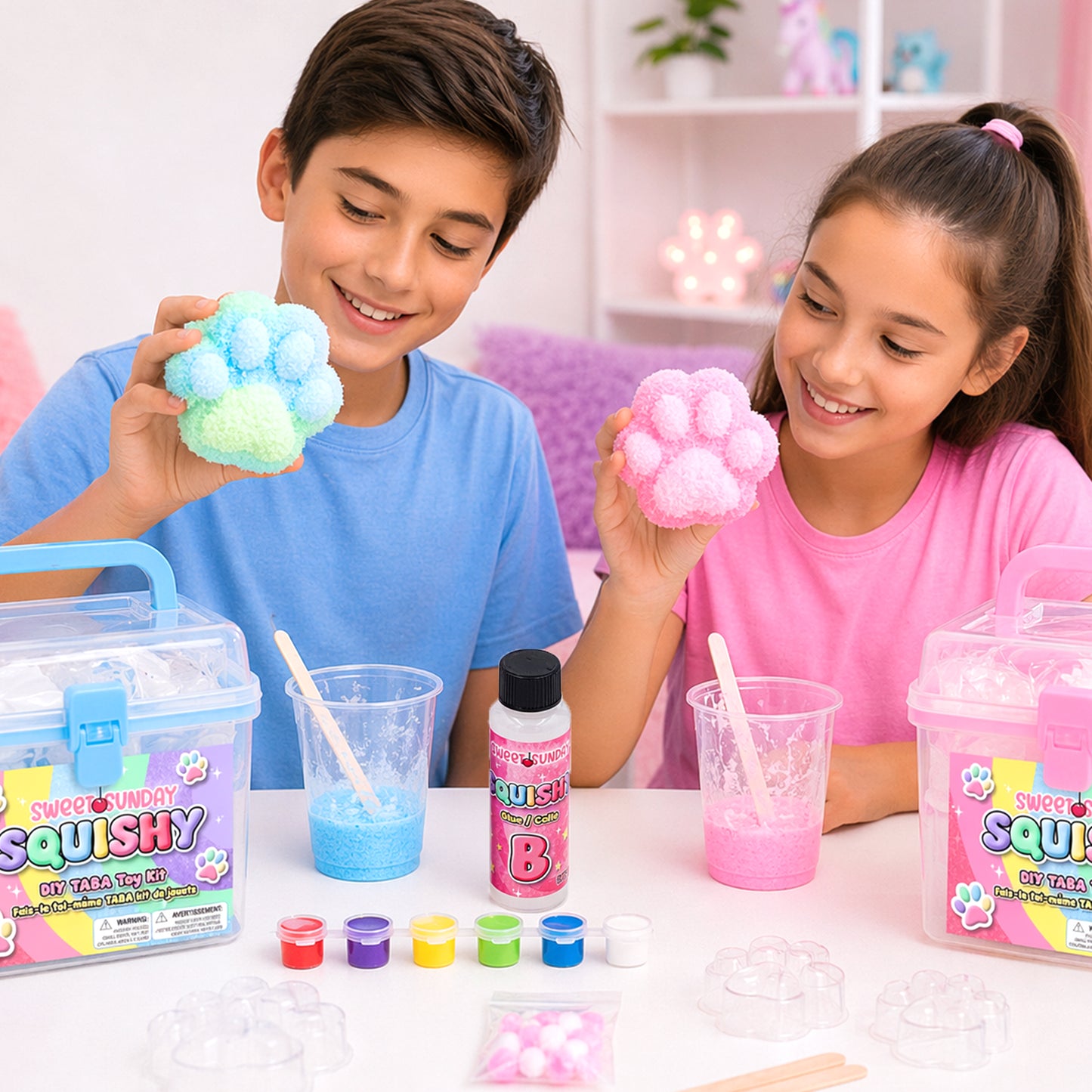 Mess-Free Slime Kit Duo - (2 Kits + FREE SHIPPING) | Taba Squishy Kit