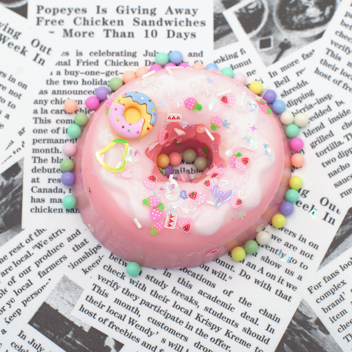 Taba Squishy - Pink Charm Donut