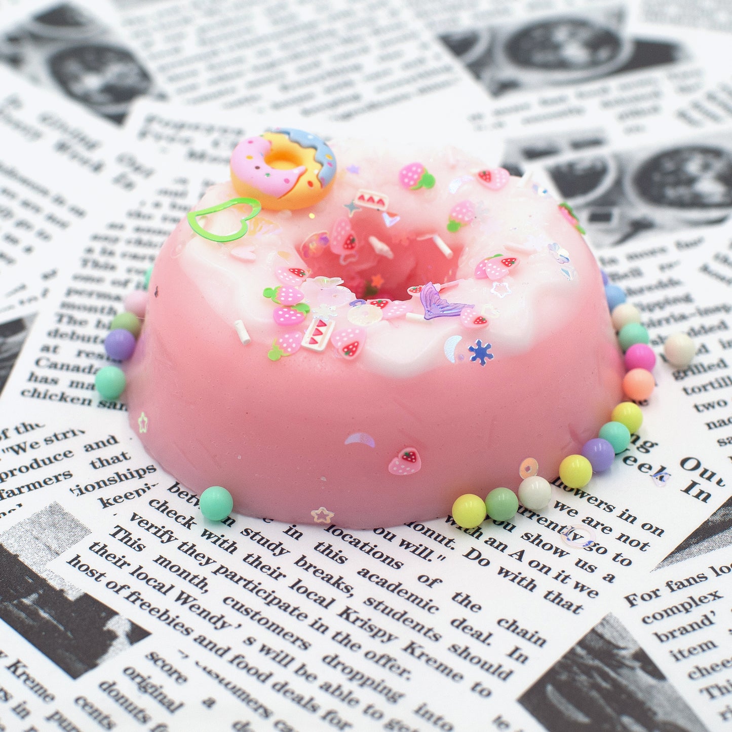 Taba Squishy - Pink Charm Donut