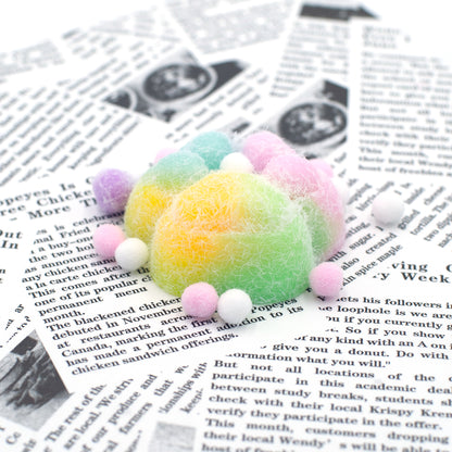 Taba Squishy - Flocked Rainbow Paw | Mess-Free Sensory Toy for Kids | Sweet Sunday